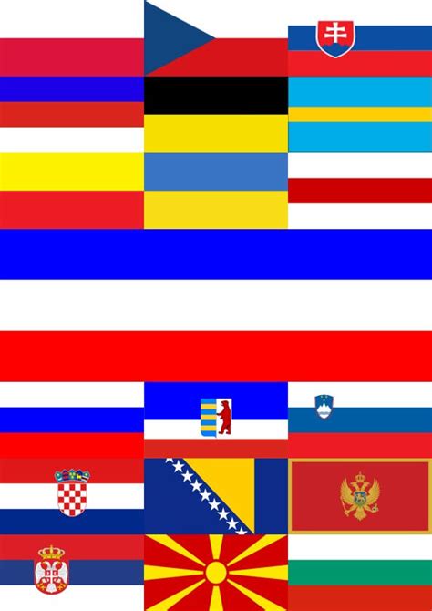 Slavic flags _ without names by Yevaud-aep-Dessen on DeviantArt