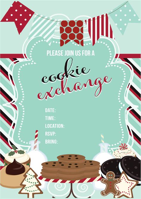 Cookie Exchange Party, Christmas Cookie Exchange, Christmas Cookies, Christmas Ideas, Printable ...