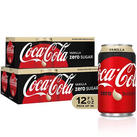 Coca-Cola Zero Vanilla Soda, 36 Pack, 12 fl oz Fridge Bundle - Walmart.com