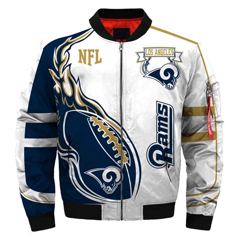 Los Angeles Rams bomber jacket winter coat gift for men -Jack sport shop