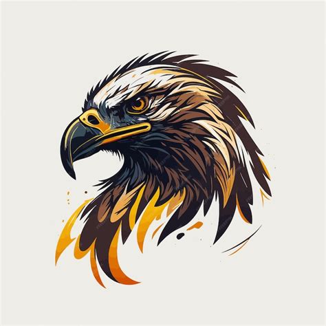 Title Eagle Head Eagle 로고 심볼 - 브랜드용 게임 로고 우아한 요소 - Eagle Abstract Symbol | 프리미엄 벡터