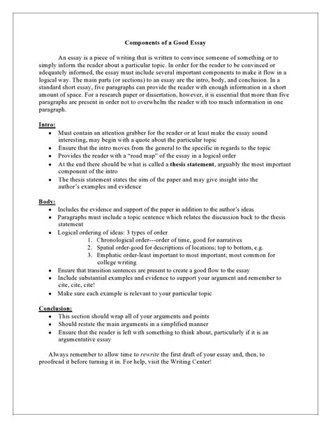 32 College Essay Format Templates & Examples - TemplateArchive