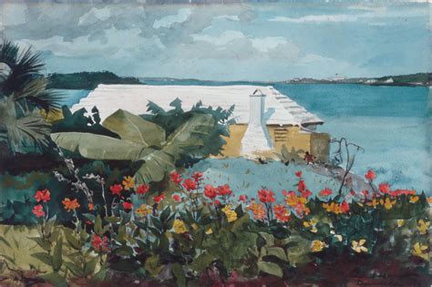 Flower Garden and Bungalow, Bermuda | Winslow Homer | 10.228.10 | Work of Art | Heilbrunn ...