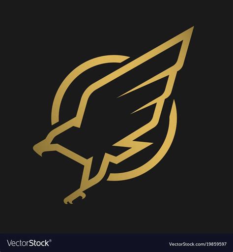 Eagle logo, emblem on a dark background. Download a Free Preview or ...