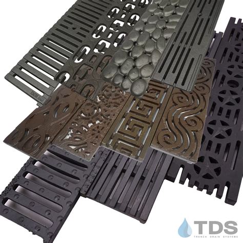 Trench Drain Systems Ductile Iron and Cast Iron Grates | Trench Drain Systems | Landscape Architect