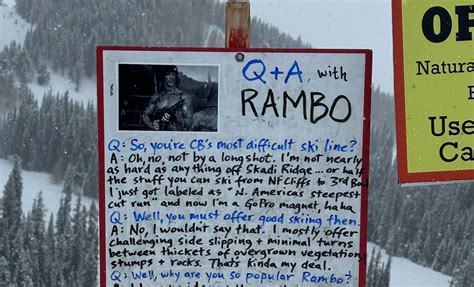 Hilarious Trail Sign @ North America's Steepest Ski Run - Unofficial Networks