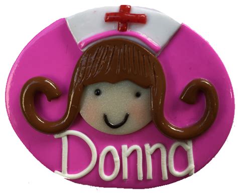 Nursing Name Badge personalised custom made | Nurse badge, Name badges, Badge