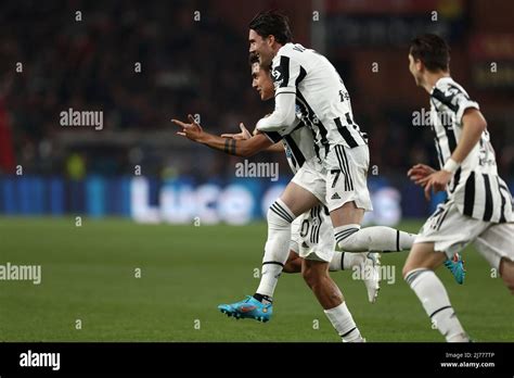 Paulo Dybala (Juventus FC) celebrates after scoring his side's first ...