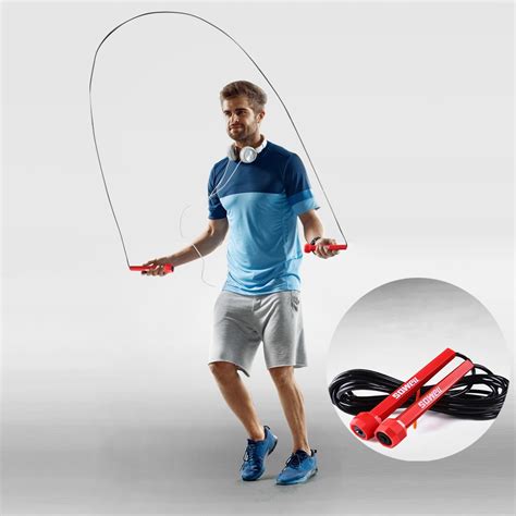 Fitness Skipping Portable Durable and Easy Adjust Advanced Racing Rope ...