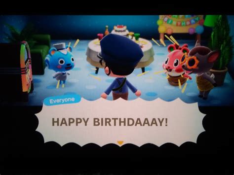 Everyone in animal crossing celebrated my birthday by ...