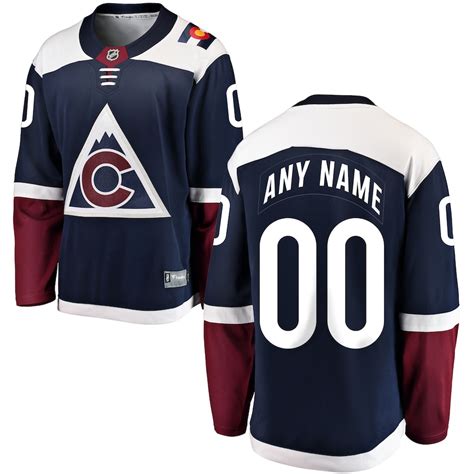 Fanatics Branded Colorado Avalanche Youth Blue Breakaway Alternate Custom Jersey