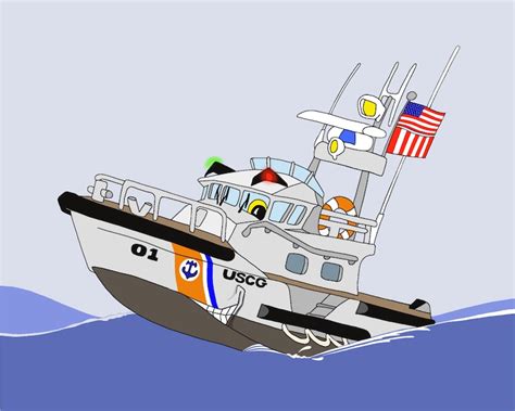 Coast Guard Patrol Boat Rescue Helicopter Digital Art Download Original ...