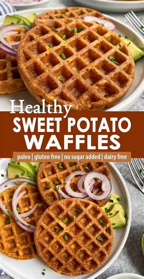 Healthy Sweet Potato Waffles (No Sugar, Paleo) - Bake It Paleo