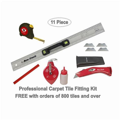 CTND Carpet Tile Fitting Kit | Tools for Carpet Tiles