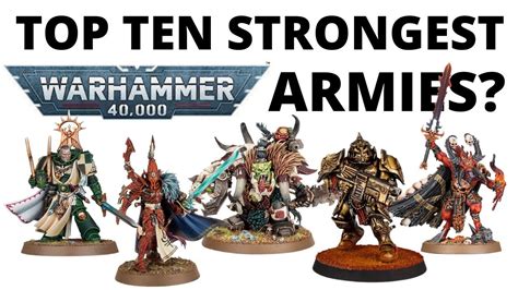 Top Ten Strongest Armies in Warhammer 40K 2023 - Win Rates and Why They ...