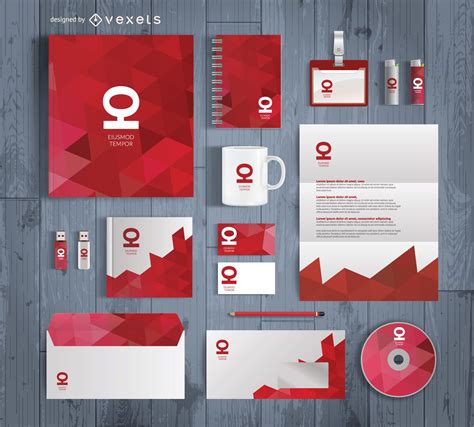 Corporate identity presentation mock up