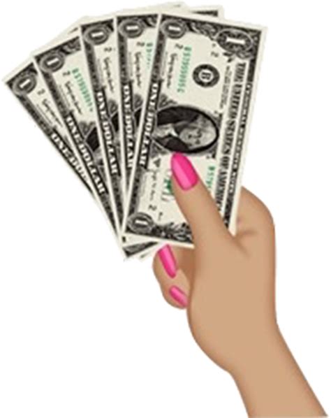 Download Emoji Hand With Money, HD Png Download - vhv