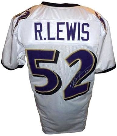 Autographed Ray Lewis Jersey - White #52 - Autographed NFL Jerseys at Amazon's Sports ...