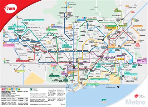 Official Map: Barcelona Metro, 2011 Barcelona 2014, Barcelona City Centre, Barcelona Update ...