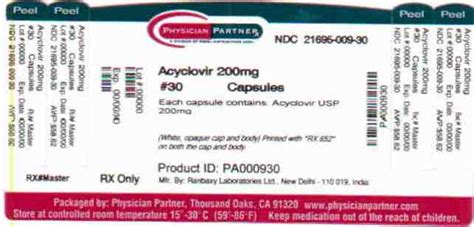 Acyclovir Capsule Acyclovir Information, Side Effects, Warnings and Recalls