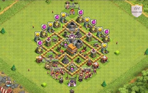 10 Best TH6 War Bases 2021 Copy Layout Links - Anti Everything