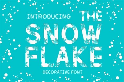 The Snowflake is a cute Christmas decorative font