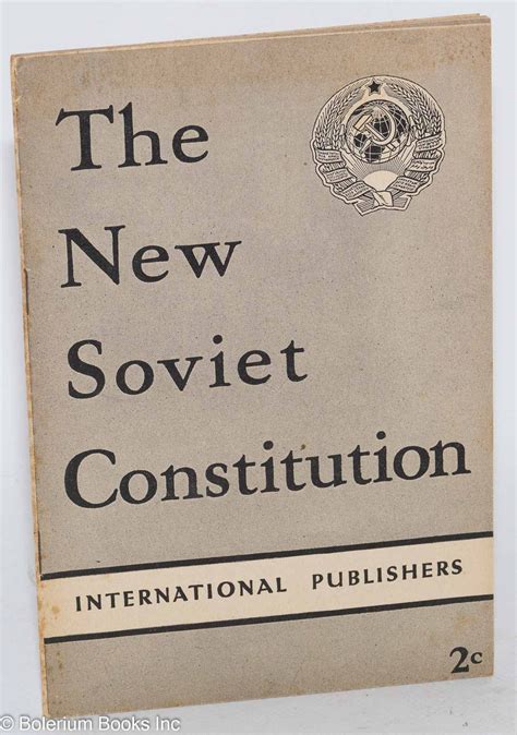 The New Soviet Constitution