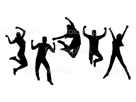 People Jumping Silhouette at GetDrawings | Free download