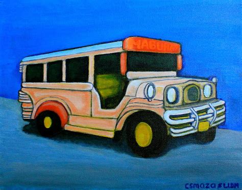 Jeepney Painting by Cyril Maza - Fine Art America