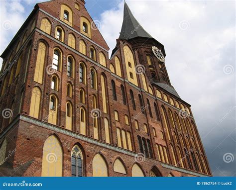 Cathedral in Kaliningrad stock photo. Image of tower, roof - 7862754