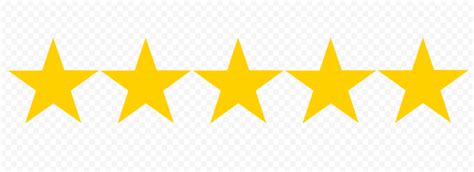 Rating Review Yellow 5 Stars PNG Image | Citypng