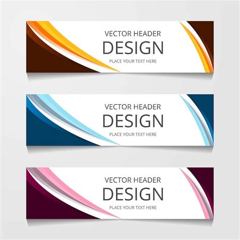 Free Vector | Abstract Web banner design background or header Templates