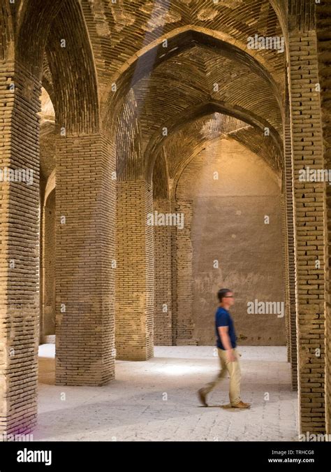 Inside the Masjed-e Jame in Esfahan, the oldest Friday (congregational) mosque in Iran. The ...