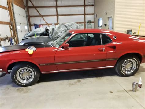 1969 Ford Mustang Mach 1 Hatchback Red RWD Manual mach 1 for sale ...