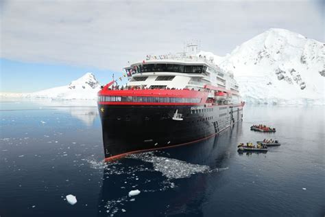 Hurtigruten cruise ship makes history as it's officially launched in Antarctica - Mirror Online