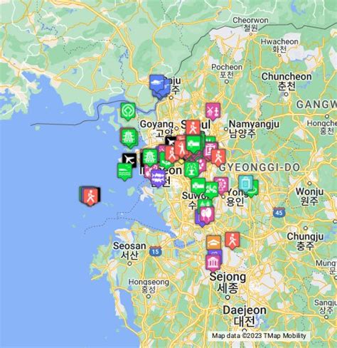Korea - Seoul Area - Google My Maps