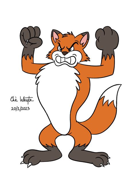 Muscles Fox by CHWArt on DeviantArt