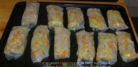 Rolling Baked Spring Rolls – Cooking for Oscar