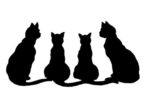 Stretching Cat Silhouette at GetDrawings | Free download