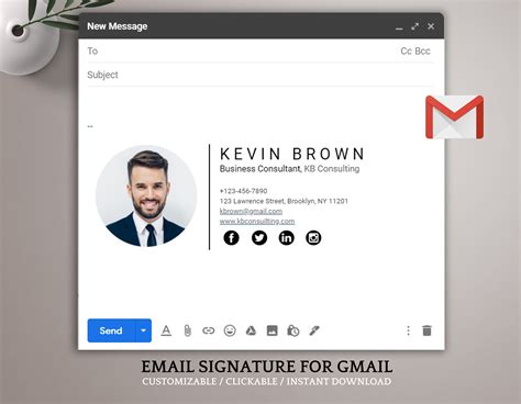 Email Signature Template Gmail Signature Real Estate Email - Etsy | Email signature templates ...