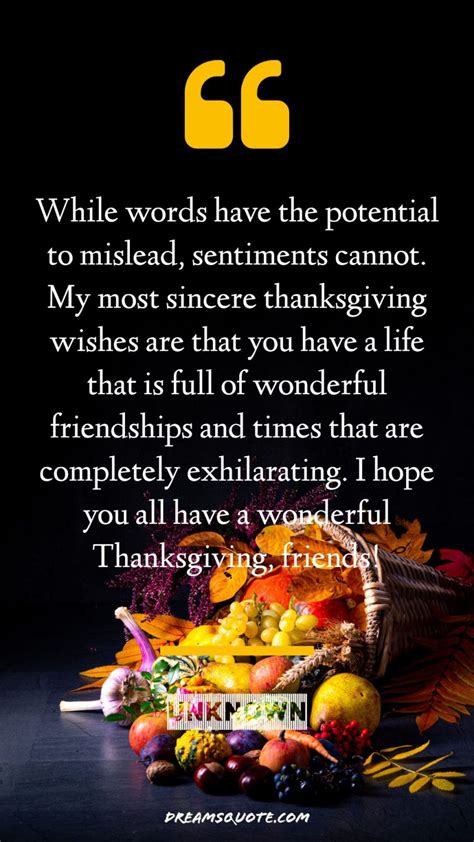 102 Meaningful Thanksgiving Messages For Friends - Happy Thanksgiving - Dreams Quote