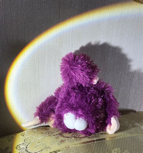 Vintage 90s Monkey Chimpanzee Plush Toy in Purple Color - Etsy