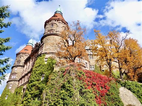 The historic Ksiaz Castle in Lower Silesia, Poland