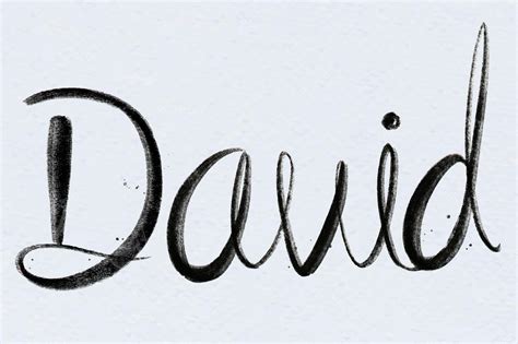 Free Vector | Hand drawn david vector font typography