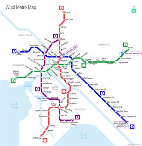 Wuxi China Metro Map