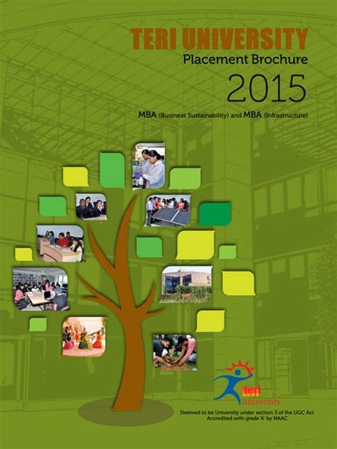 TERI University Placement Brochure of MBA Programs 2015 | PDF