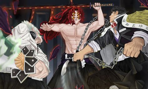 ArtStation - Demon Slayer Kokushibo Vs Gyomei & Sanemi Fight Fanart