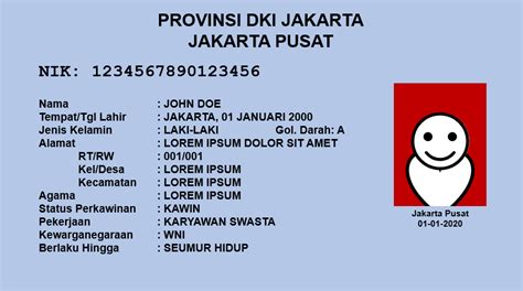 Indonesia Id Card Sample - Scannable Id Card Maker- Id Card News Online