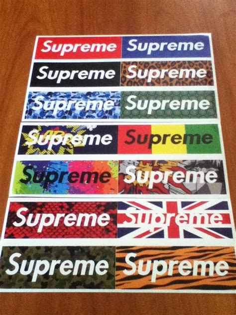 got my supreme stickers today | Supreme sticker, Tshirt printing business, Supreme wallpaper