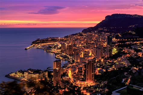 Monaco Winter Sunset Cityscape Wallpapers - Wallpaper Cave